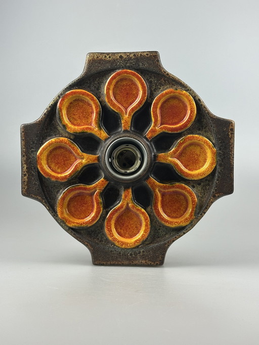 60s 70s Ceramic Wall Lamp Wall Sconce Mid - Century Space Age Design