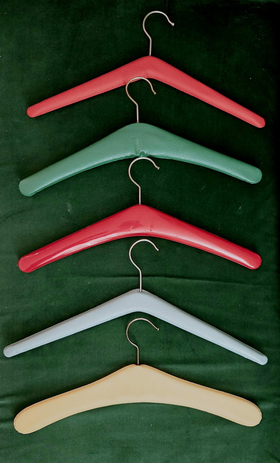 Image 1 of Leatherette hangers from the 60s/70s