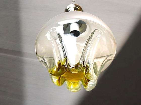 Image 1 of Kunst glazen hanglamp Mazzega stijl