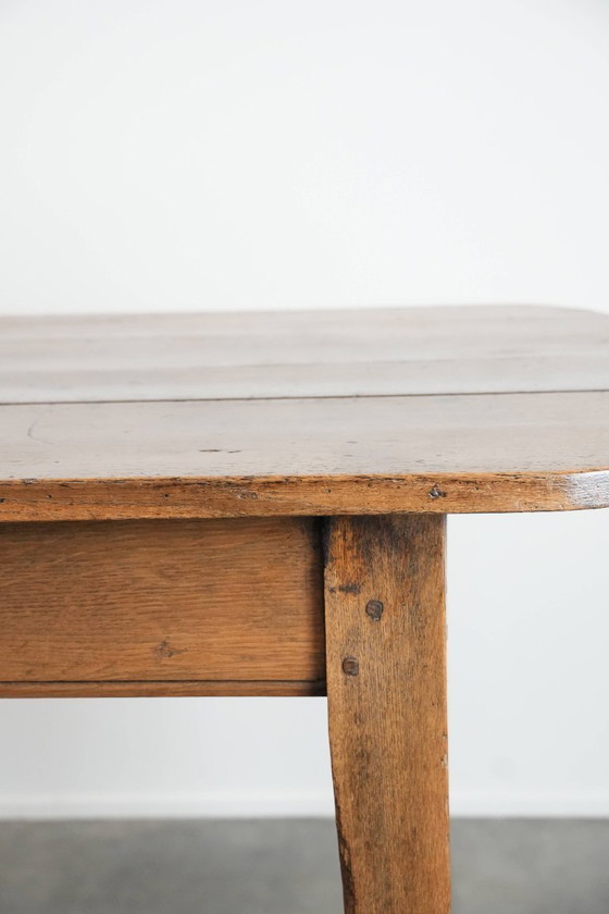 Image 1 of Antique 6 to 8 person dining table with two functional drawers