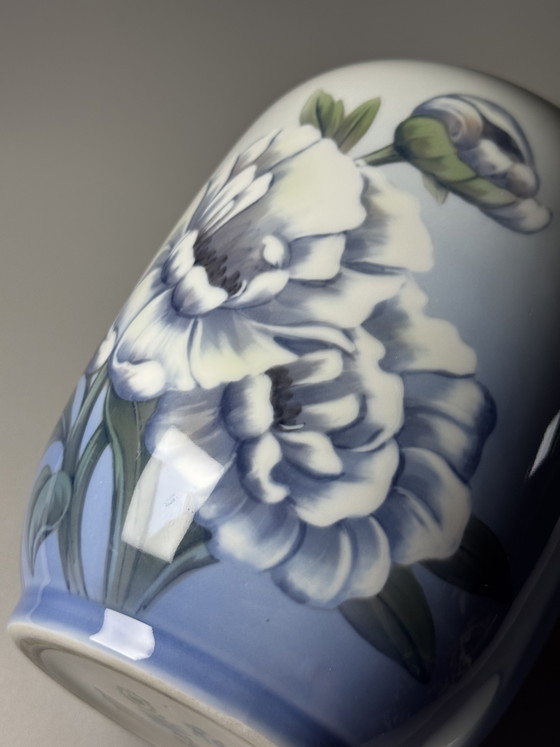 Image 1 of Royal Copenhagen Porcelain Jar with Lid, Hand-Painted Underglaze, 24 cm 