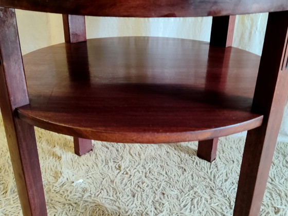 Art Deco solid wood Side table - 40s/50s (photo 6 of 8)