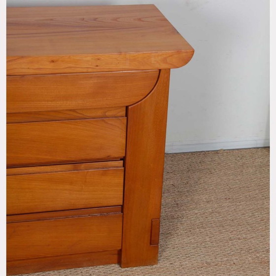 Image 1 of Cassettiera vintage in massello di olmo di Luigi Gorgoni, anni '70