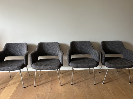 4X Chaise Vintage Conférence Knoll Saarinen