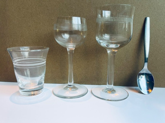 Image 1 of antique shot glasses