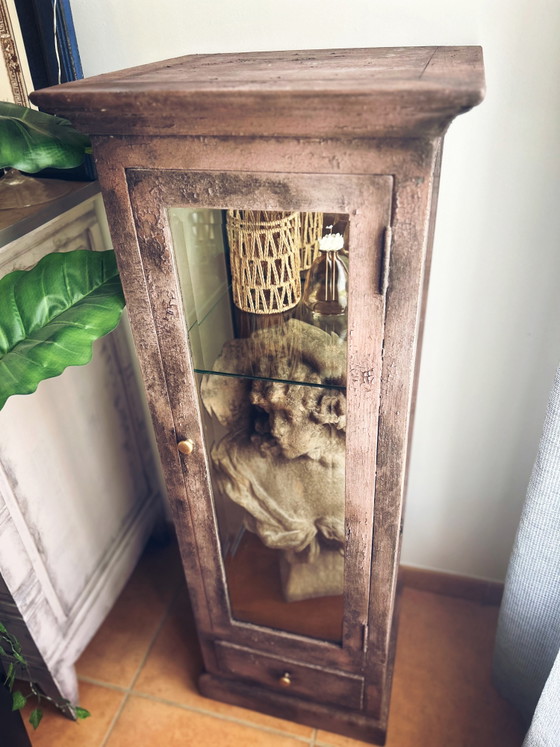 Antik-Stil, patinierte Vitrine – Wood (photo 5 of 14)