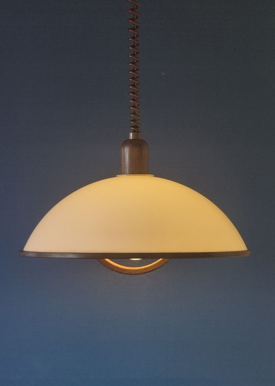 Lampada a sospensione Space Age Steinhauer – Lampade a sospensione, Plastica, Legno, Vintage (photo 5 of 15)