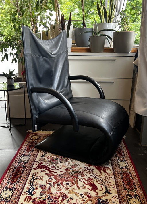 Ligne Roset Zen armchair, lounge chair, leather armchair, Claude Brisson