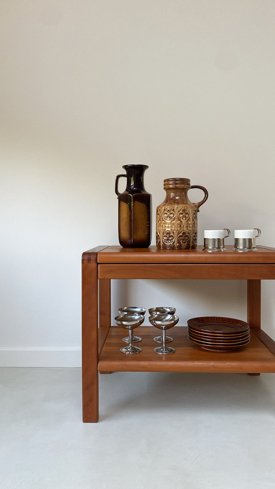 Image 1 of Vintage Danish Wooden Side Table From Salling Stolefabrik