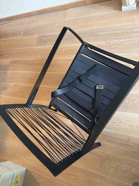 Minotti Richards Sessel, Leder, Schwarz (Foto 4 von 5)