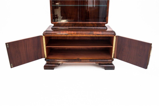 Image 1 of Vetrina in stile Art Déco, anni '40, Polonia.