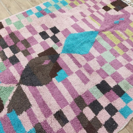 Image 1 of Colorful Moroccan Berber Rug – Colorful Moroccan Berber carpet | 246 × 200 cm