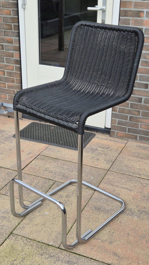 Juego de 4 sillas de bar vintage Tecta D41