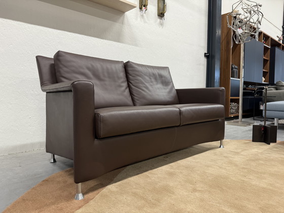Image 1 of Leolux Paian sofa 2 Seater Senso leather brown 154