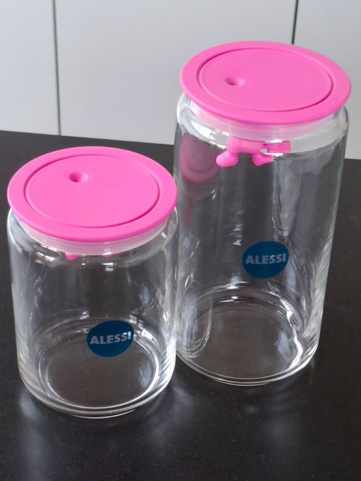 2x Barattolo portaoggetti Alessi Gianni