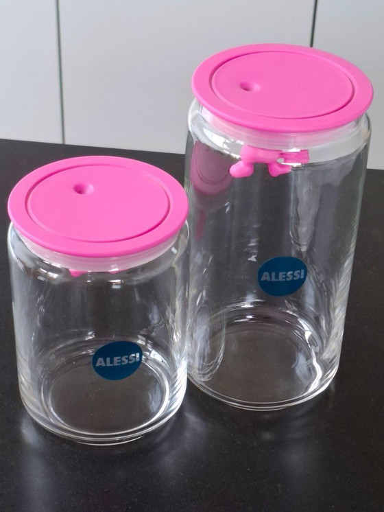Image 1 of 2x Barattolo portaoggetti Alessi Gianni