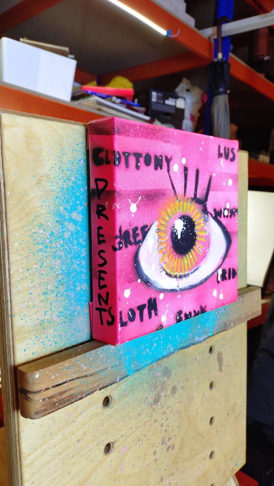 Image 1 of Present - visual philosophy using acrylic graffiti and stencils