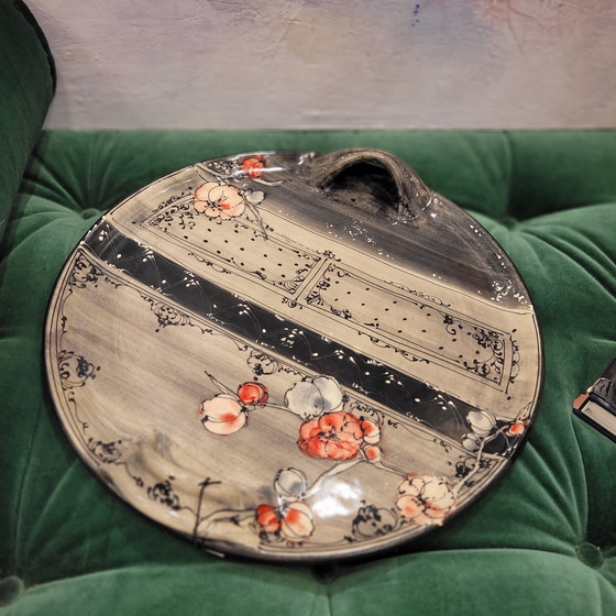 Image 1 of Bandeja de Cerámica con Motivos Florales, Poterie Galtié, 80’s – Francia