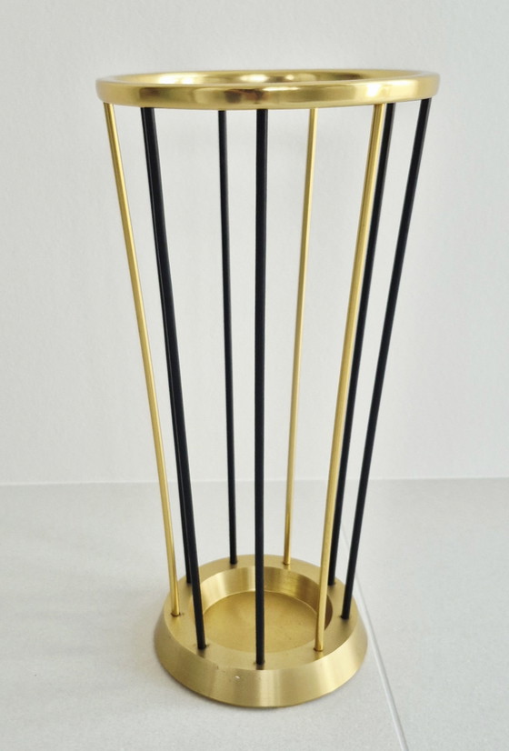 Portaombrelli, oro e nero, stile vintage moderno di metà secolo – Metal (photo 4 of 7)