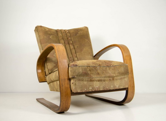 Image 1 of Poltrona Tank di Miroslav Navratil, in legno curvato laminato, anni '30.