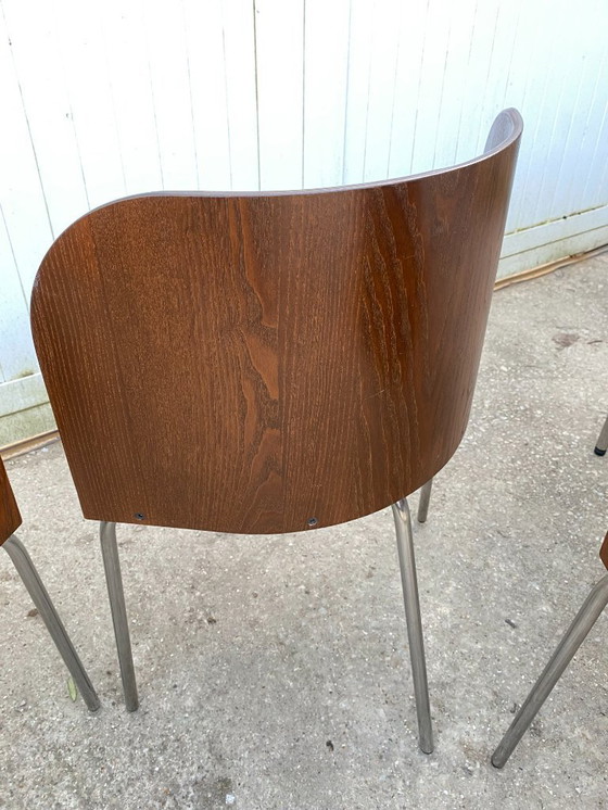 Image 1 of Mesa de teca Sam y cuatro sillas, modelo Fusion, de Sandra Kragnert para IKEA, Suecia, años 90