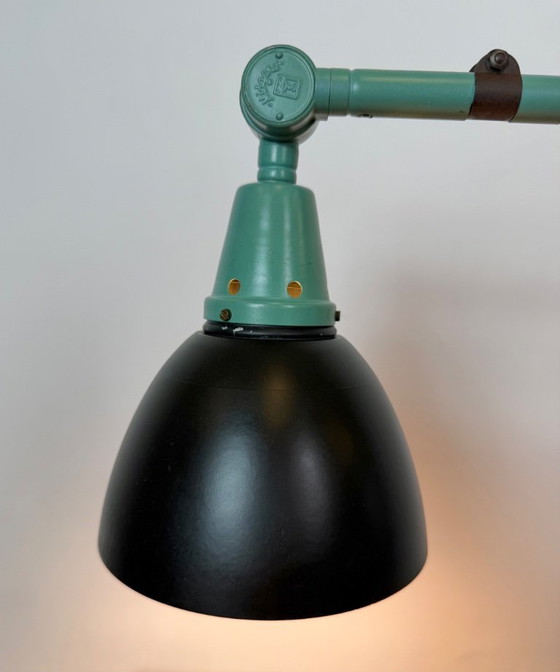 Green Industrial Workshop Desk Lamp by Curt Fischer for Midgard, 1950s – Table lamps, Plastic, Iron (photo 21 of 23)