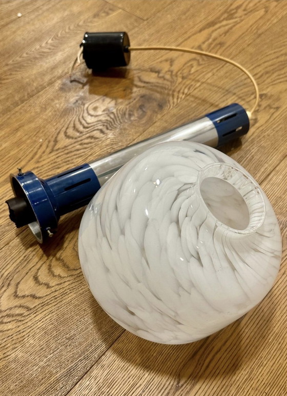 Image 1 of Vintage lamp met opalen bol.