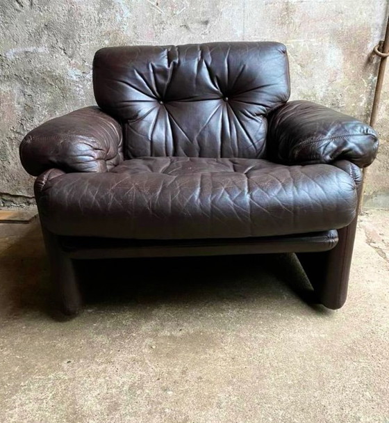 Image 1 of B&B Italia armchair Coronado in dark brown leather