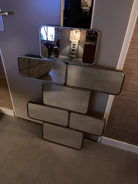 Image 1 of Goudkleurige spiegel mat