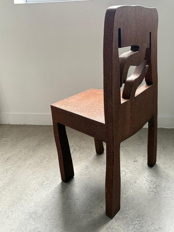 Image 1 of Klaas Gubbels, iron oxidized chair object