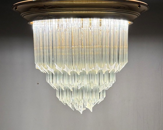 Image 1 of Ceiling light/lamp by Paolo Venini, Asta Quadrilobo, Murano glass, Italy, 1960s