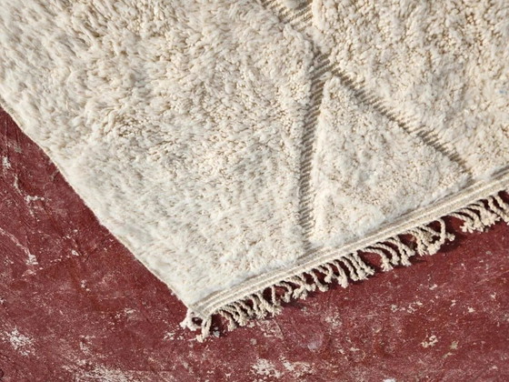 Beni Ouarain Berber rug in cream 300x200 cm, natural wool, handmade, Rugs & carpets, Cotton, Scandinavian (photo 15 of 21)