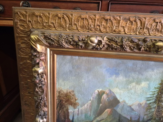 Beautiful painting with a lovely frame – Art, Wood, Canvas (photo 3 of 5)