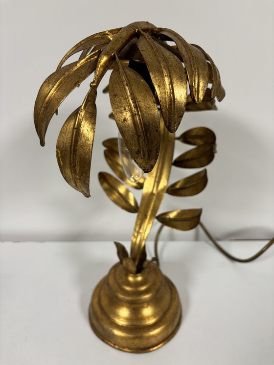 Image 1 of Hollywood Regency gilded table lamp in the style of Hans Kögl, Germany, 1970s