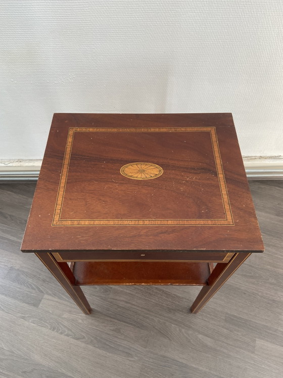 Table d’Appoint Ancienne Marquetée Style Directoire – Tables d'appoint, Wood (photo 5 of 10)