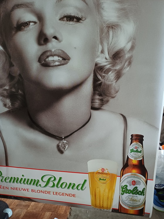 Image 1 of Vintage abri poster Marilyn Monroe Grolsch 2005