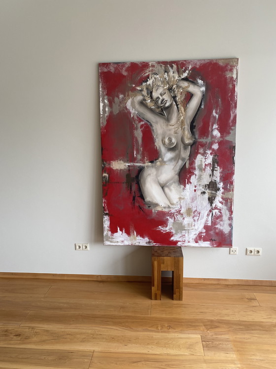 Image 1 of Cuadro de color principal rojo, 180 x 130 cm.
