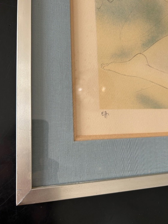 Image 1 of Lithografie van Jean Baptiste Valadié, drukproef van de kunstenaar