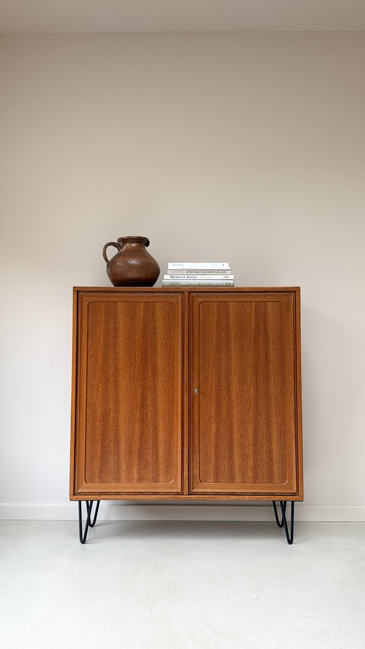 Vintage wooden two-door cabinet / high board
