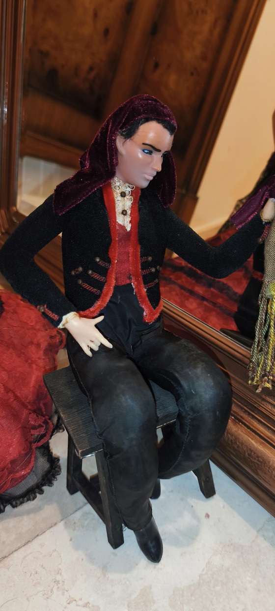 Paire de danseuses de flamenco, 48 cm, vintage espagnoles, Marin Chiclana – Objets déco, Plastic, Textile (photo 15 of 15)
