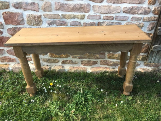 Rustikale Konsole aus Eiche und Kiefer – Konsolen, Rustic (photo 9 of 10)
