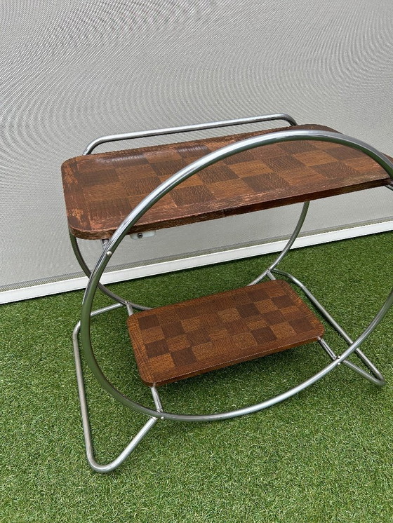 Image 1 of Art deco side table. 