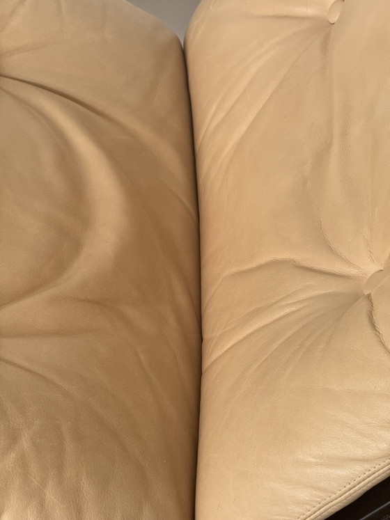 Sillón Siesta: Ingmar Relling para Westnofa, Noruega, 1965. – Sillones, Leather, Wood (photo 5 of 10)