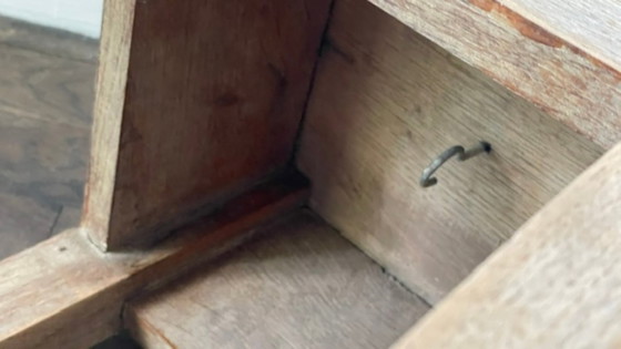 Vintage Oak Craftsman's Stand – Nightstands, Wood (photo 14 of 29)