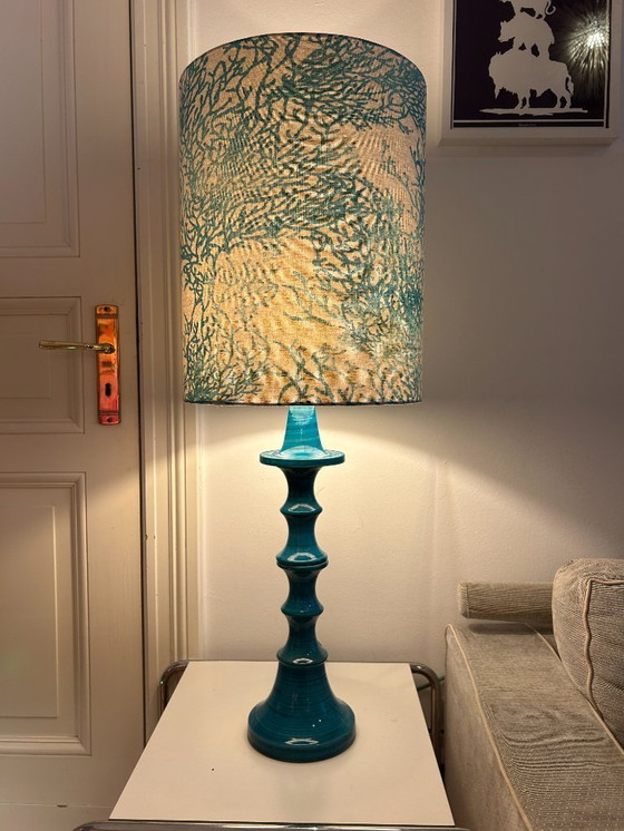 Image 1 of Lampe en céramique ouest-allemande en forme de pagode, années 1970