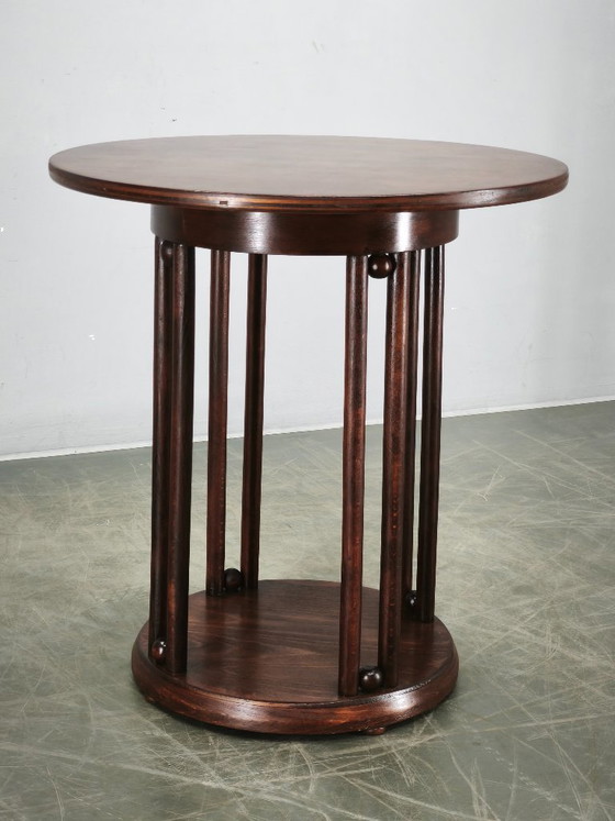 Image 1 of Fledermaus Vienna Secession Bentwood Table, Austria, circa 1900