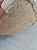Sturdy Vintage Pouf hocker Britain Flag.