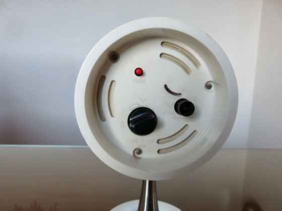 RHYTHM alarm clock Japan, tulip base, 1970, pop, space age, Decorative Objects, Plastic, Blue (photo 8 of 13)