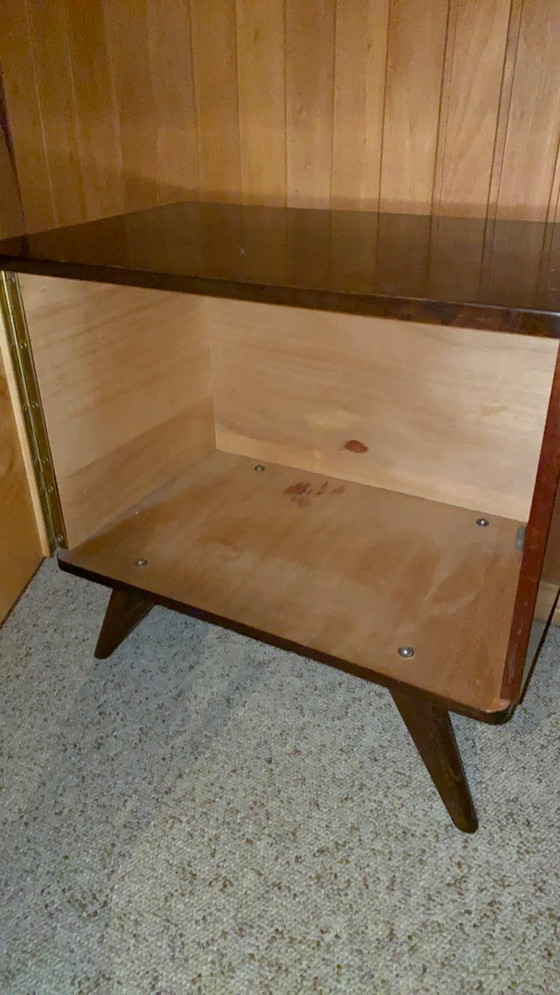 Letto Vintage Vroomshoop Design con Comodini, Anni '60 Mid-Century, Vroomshoop Meubelen, Letti matrimoniali (foto 6 di 8)