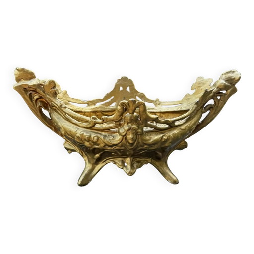 Messing Pflanzkübel Frau Jugendstil